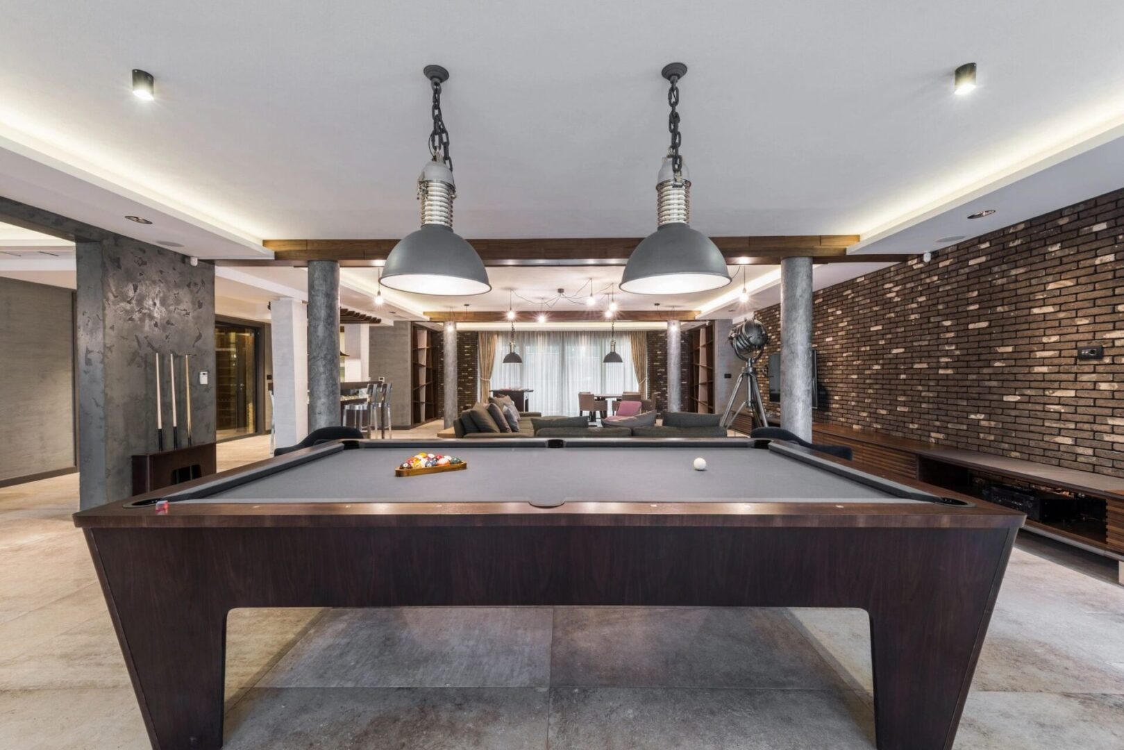 indoor billiard table